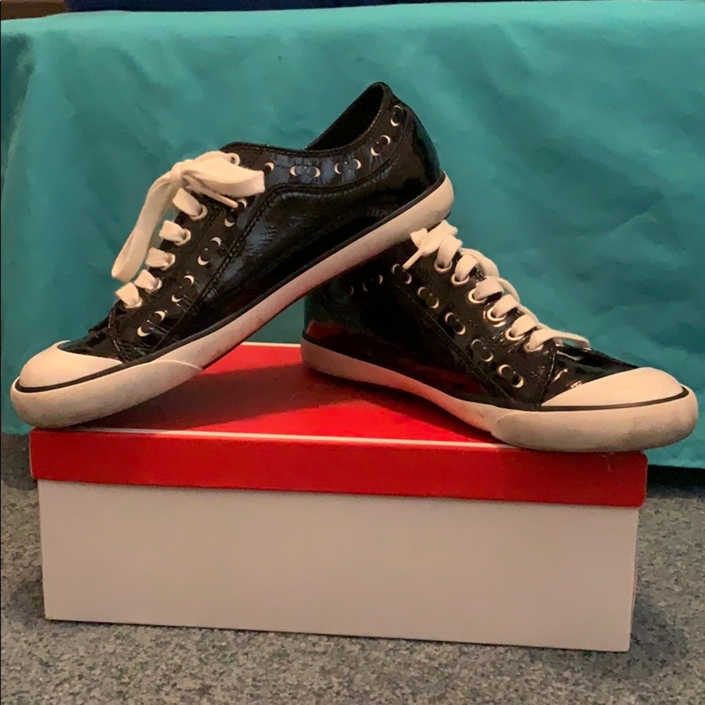 Patent Leather Coach Sneakers